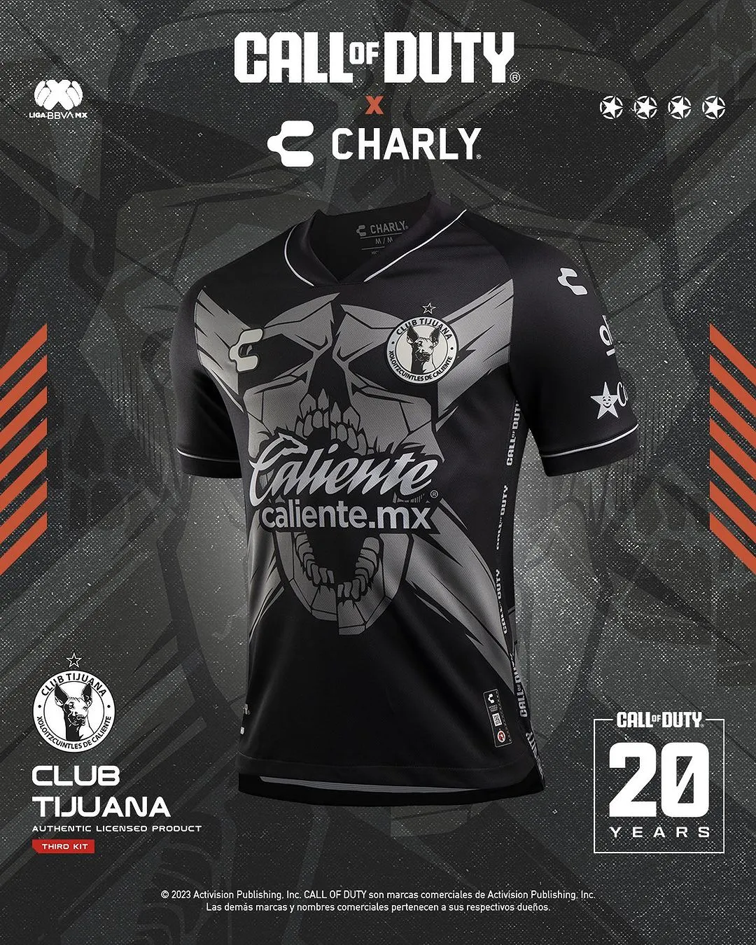 Call of Duty x Club Tijuana Xolos 2023 Third Jersey