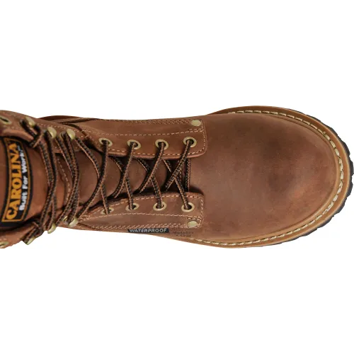 Carolina Women's Elm 8" Comp Toe WP Slip Resist Work Boot -Brown- CA1435