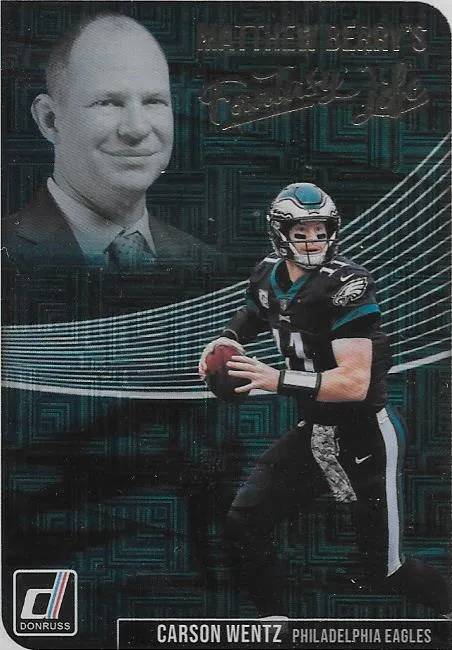 Carson Wentz, Fantasy Life, 2018 Panini Donruss NFL