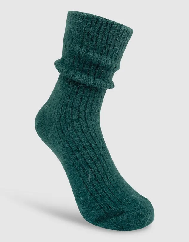 Cashmere Socks - Wine Red