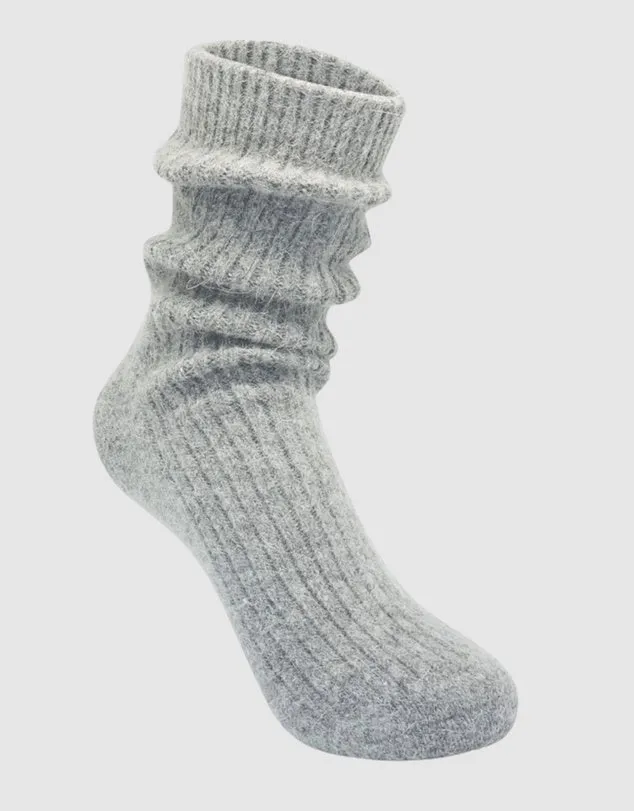 Cashmere Socks - Wine Red