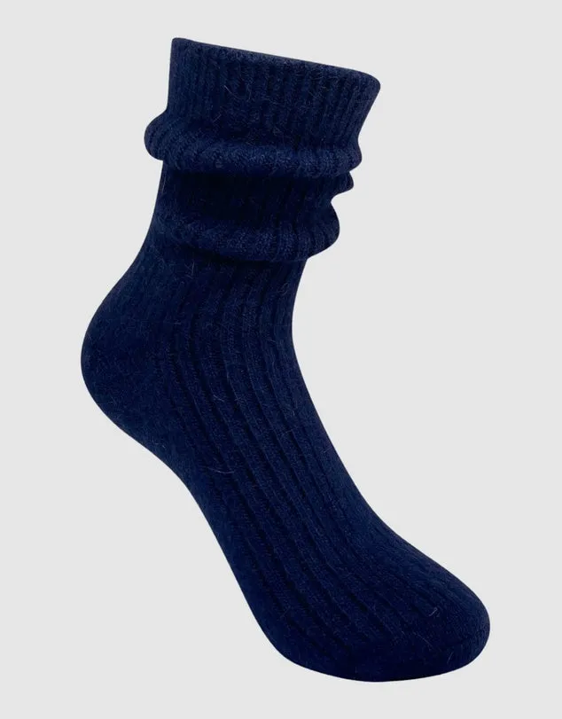 Cashmere Socks - Wine Red