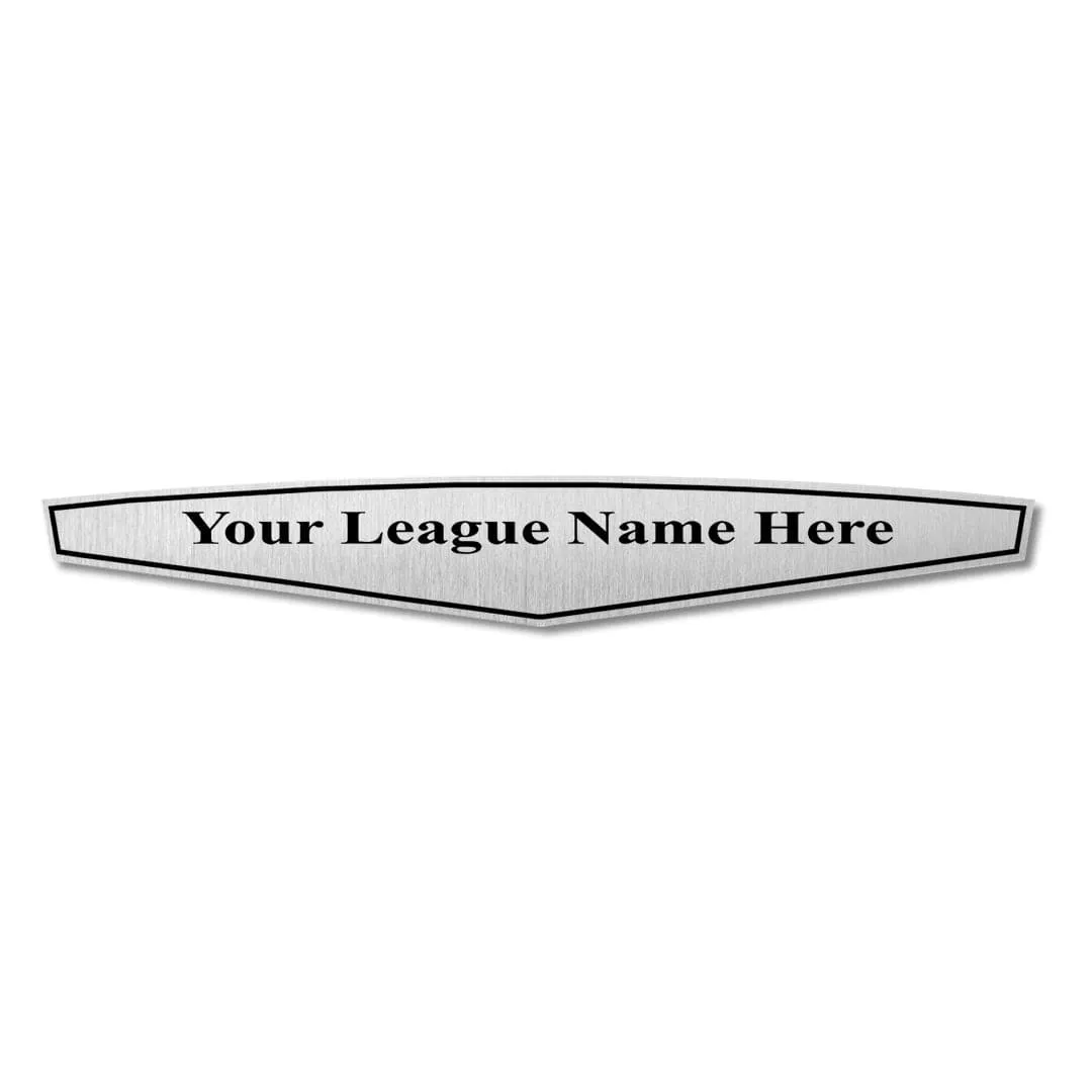 Championship Belt League Plate - Silver