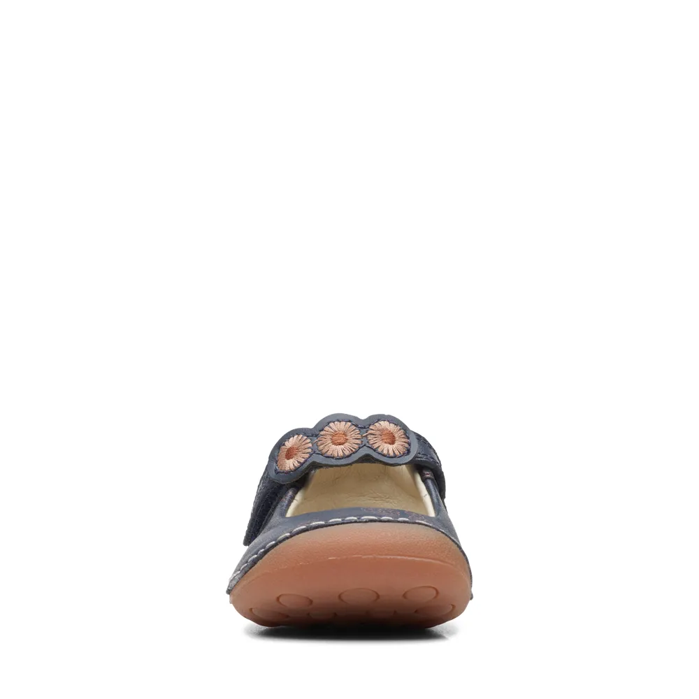 Clarks 26169213 Tiny Flora T. Navy