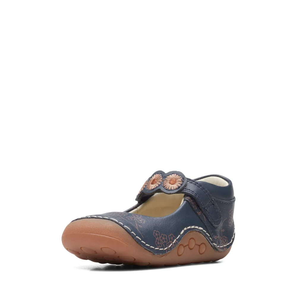 Clarks 26169213 Tiny Flora T. Navy