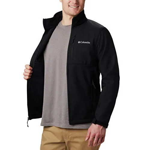 Columbia Men's Ascender Softshell Front-Zip Jacket, Black, X-Large