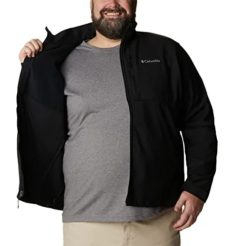 Columbia Men's Ascender Softshell Front-Zip Jacket, Black, X-Large