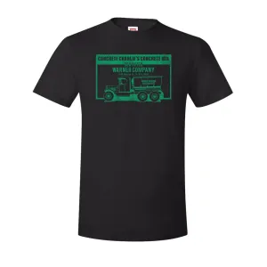 Concrete Charlie's T-Shirt | Chuck's Concrete Mix Black T-Shirt