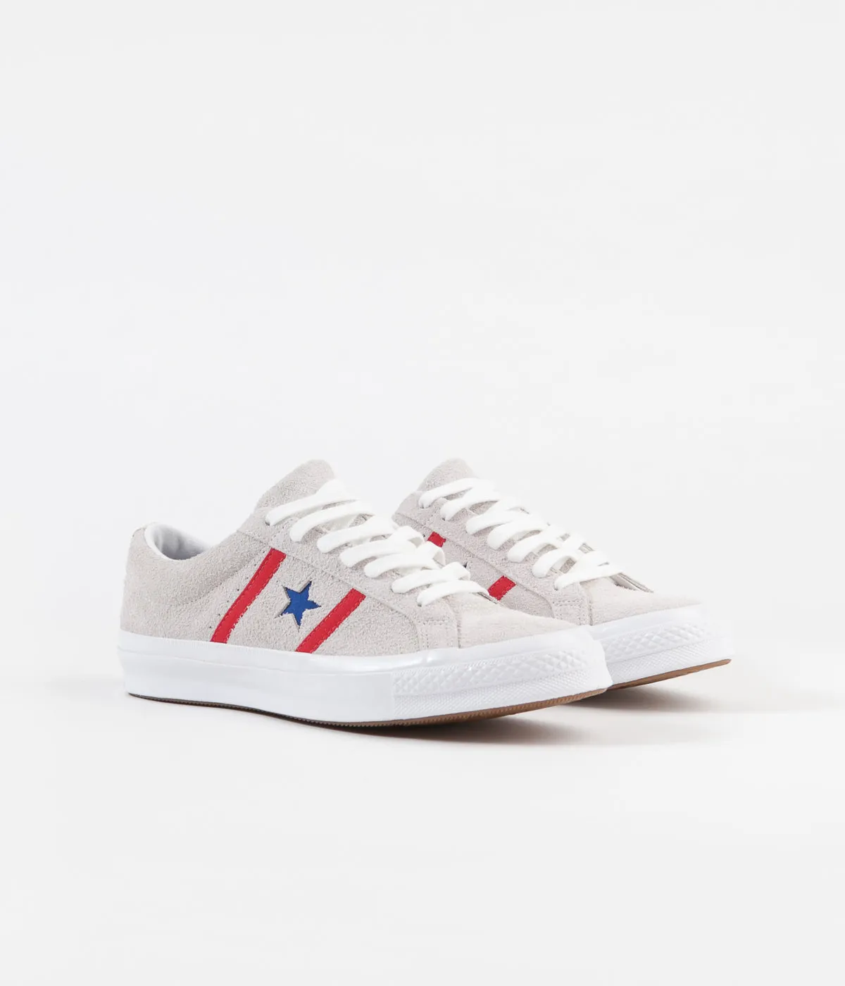 Converse One Star Academy Ox Shoes - White / Enamel Red