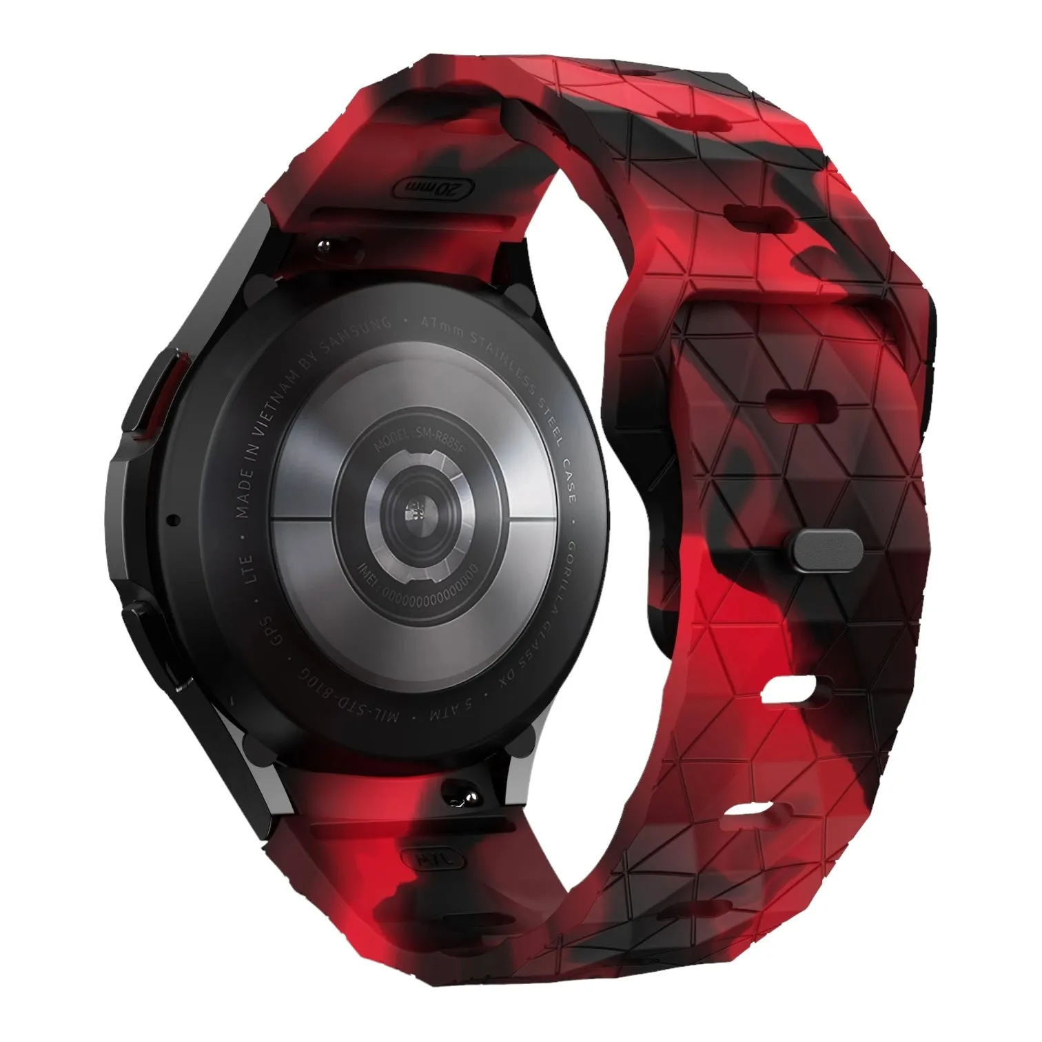 Coros Apex 2 compatible Silicone Football Pattern Watch Straps