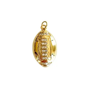 CZ Lace Football Charm