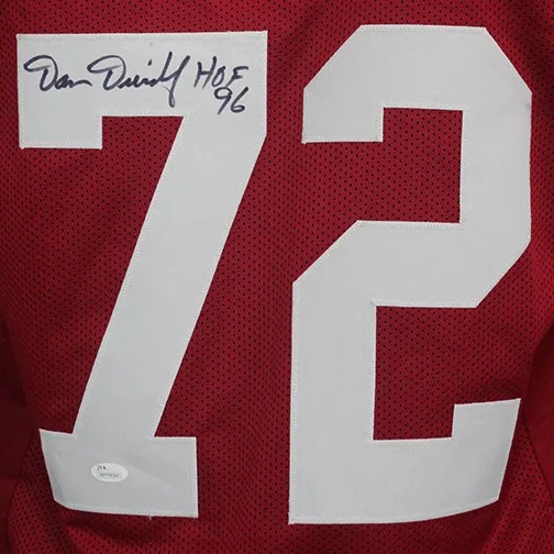 Dan Dierdorf Cardinals Autographed Football Jersey Red (JSA) HOF Inscription Included