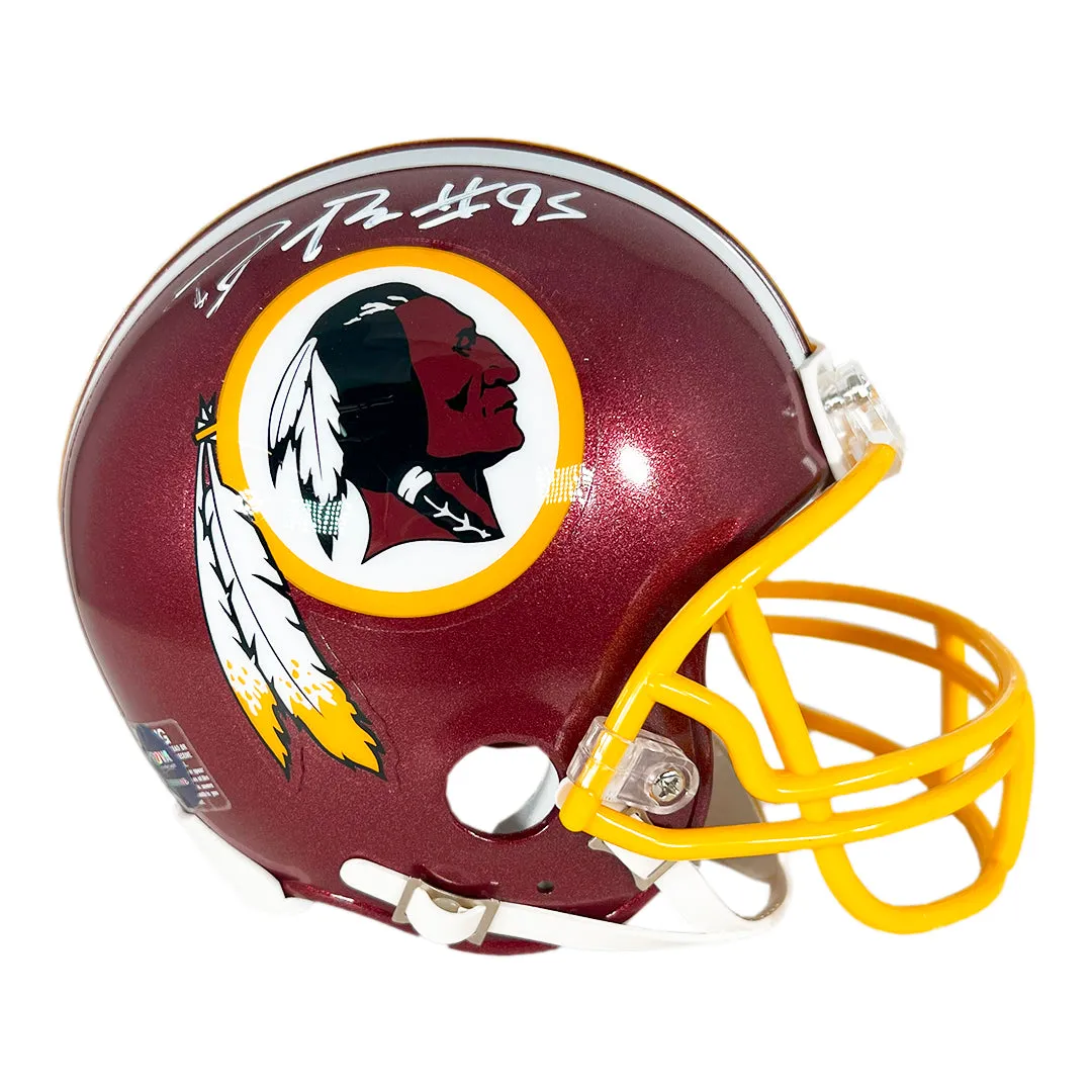 Daron Payne Signed Washington Redskins Mini Football Helmet (JSA)