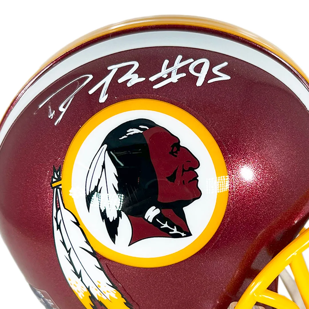 Daron Payne Signed Washington Redskins Mini Football Helmet (JSA)