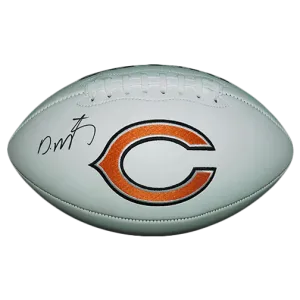 David Montgomery Autographed Chicago Bears Logo Football (JSA)