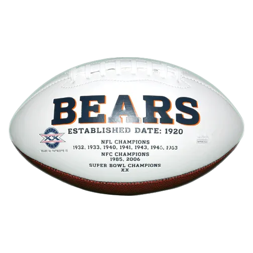 David Montgomery Autographed Chicago Bears Logo Football (JSA)