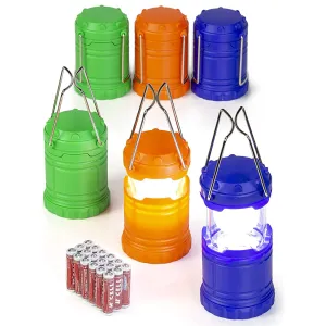 Dawhud Direct Super Bright Mini Collapsible LED Lantern (6 Pack