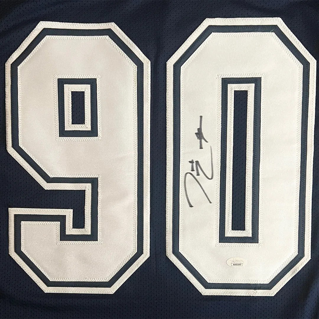 Demarcus Lawrence Signed Dallas Navy Football Jersey (JSA)