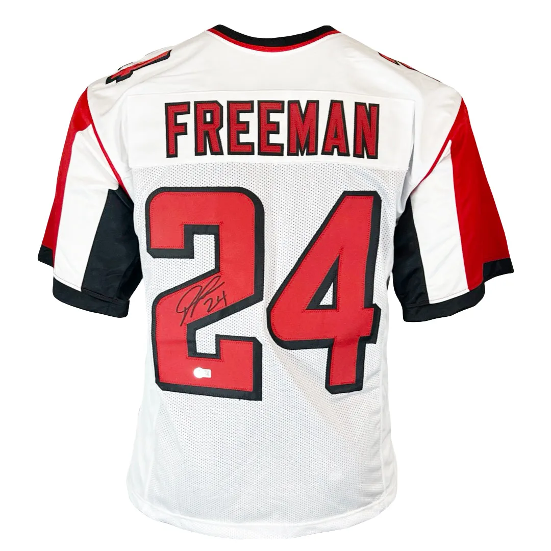 Devonta Freeman Signed Atlanta White Football Jersey (Beckett)