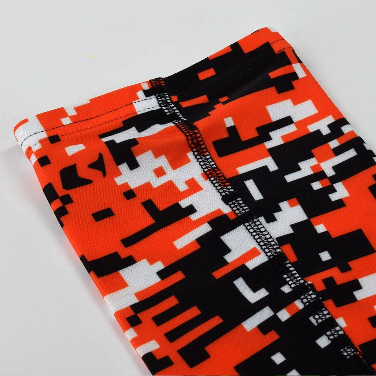 Digital Camo Orange Arm Sleeve