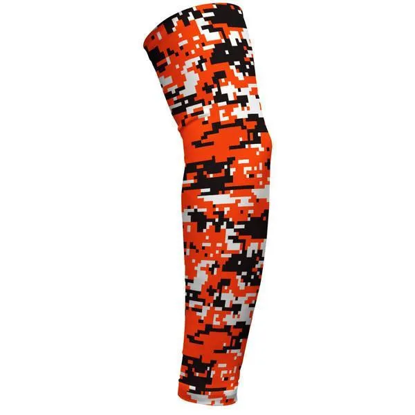 Digital Camo Orange Arm Sleeve