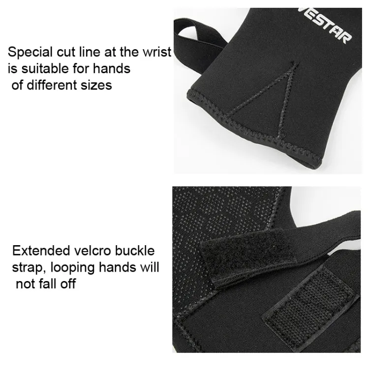 DIVESTAR Diving Gloves Cut & Stab Resistant Sports Gloves, Model: 3mm, Size: S