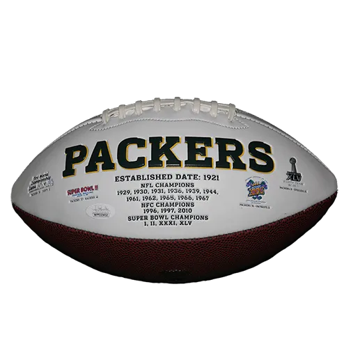 Donny Anderson #44 Green Bay Packers Super Bowl Football (JSA)