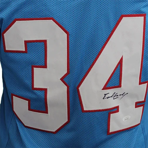 Earl Campbell Autographed Pro Style Football Jersey Powder Blue (JSA)