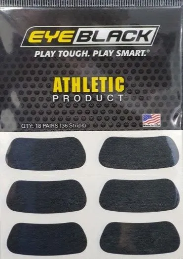 EyeBlack 18 Pair Black Strips