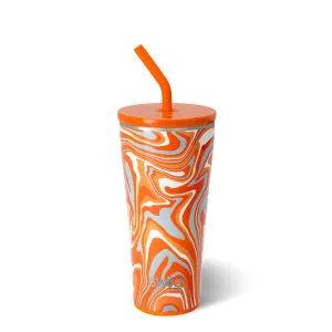 Fanzone Orange Straw Tumbler 32oz