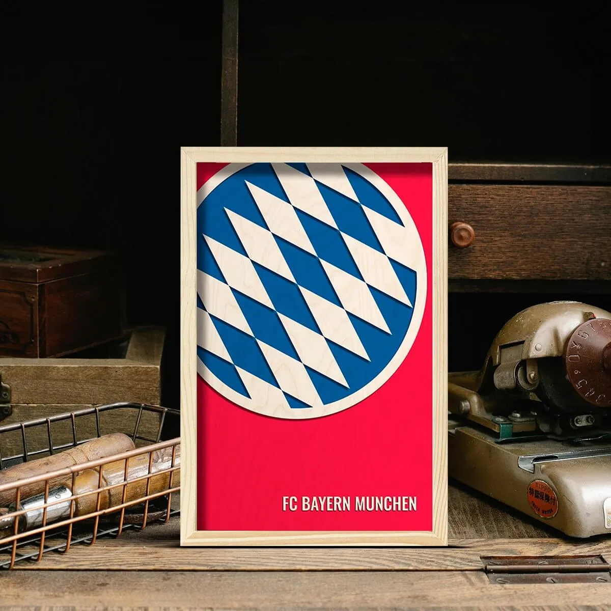 FC Bayern Munchen Wooden Wall Art