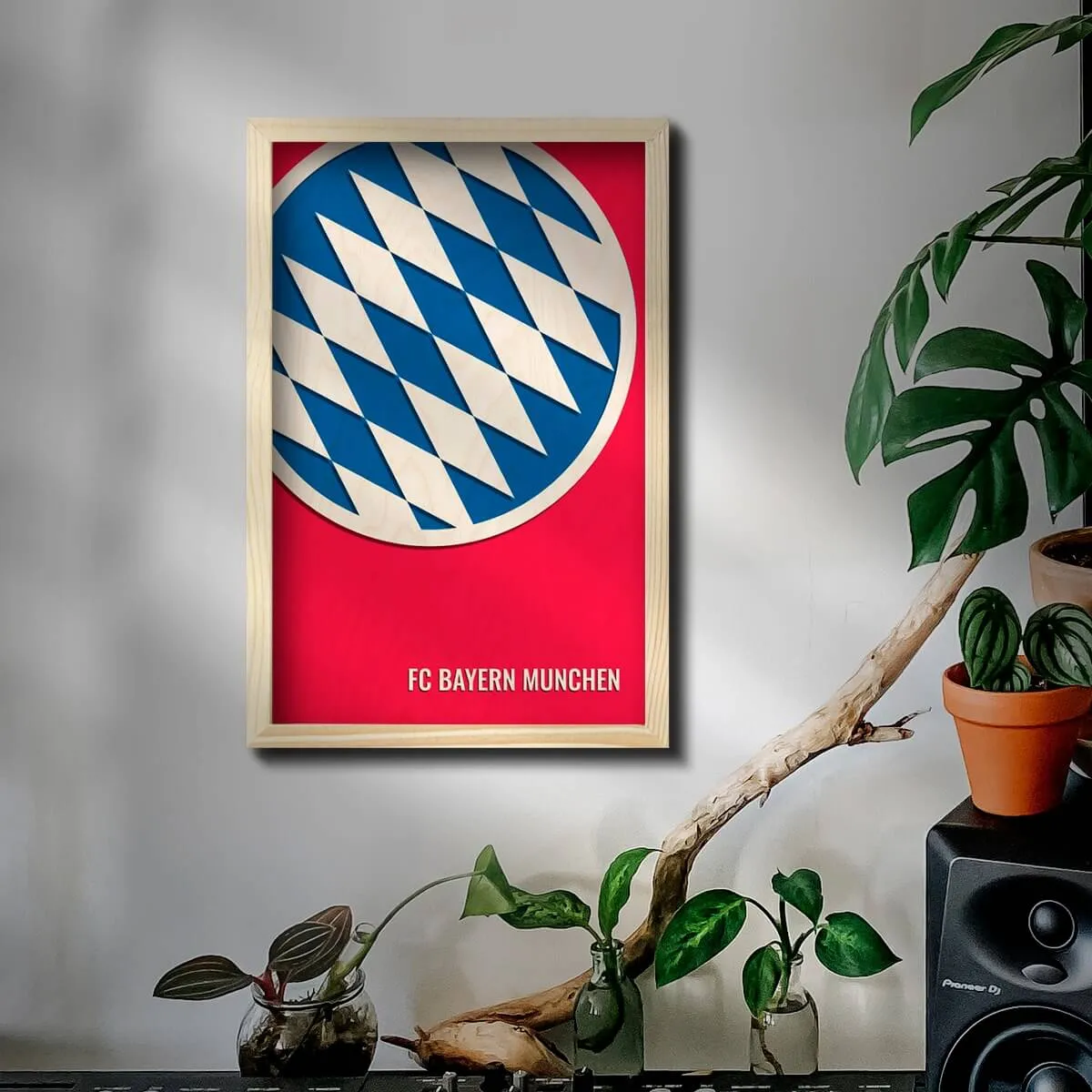 FC Bayern Munchen Wooden Wall Art