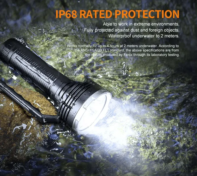 FENIX LR80R LED FLASHLIGHT - EUROPE PLUG