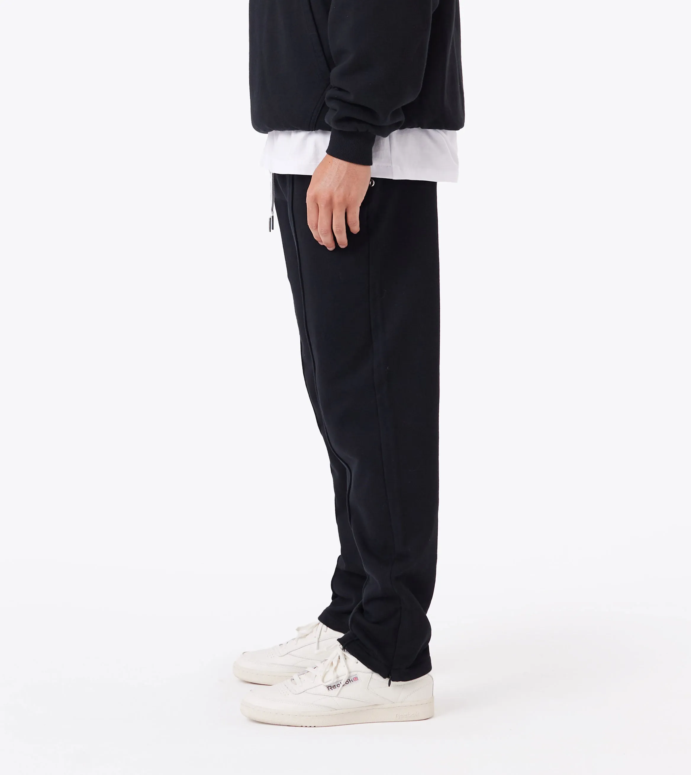 Fleece Football Trackpant Black