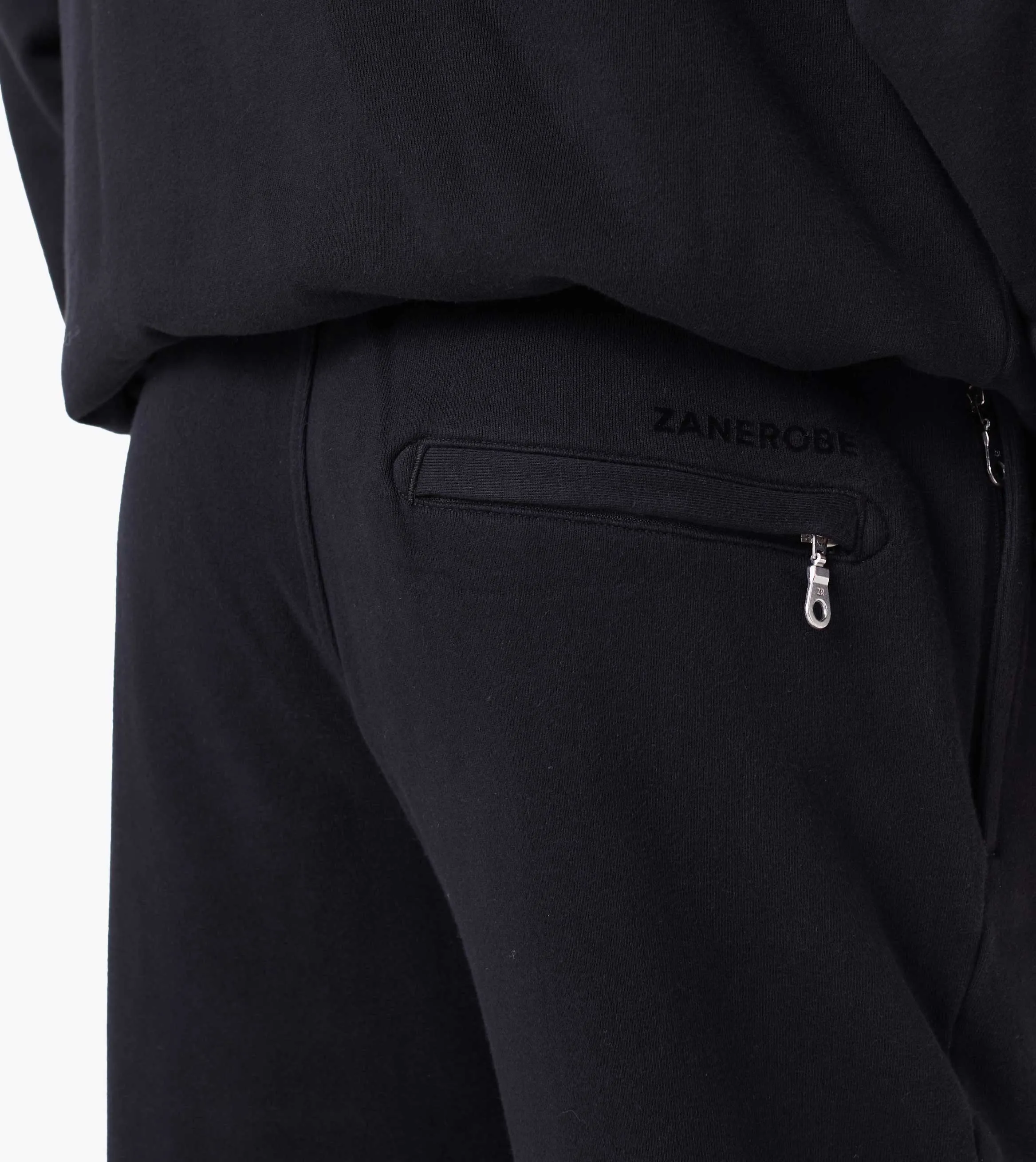 Fleece Football Trackpant Black