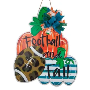 Football and Fall Door Hanger, Football Door Wreaths