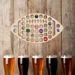 Football Beer Cap Holder Sign