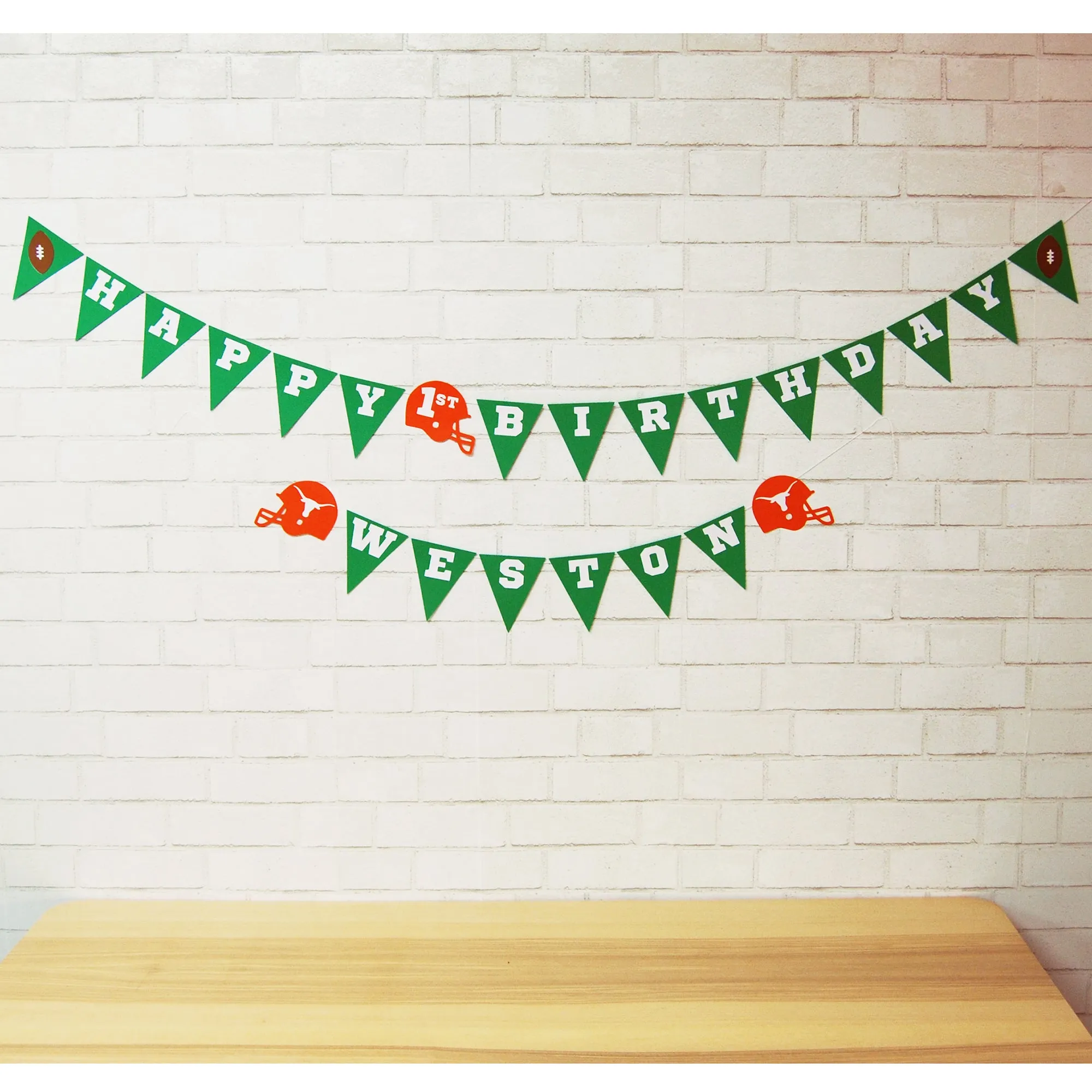 Football Birthday Banner