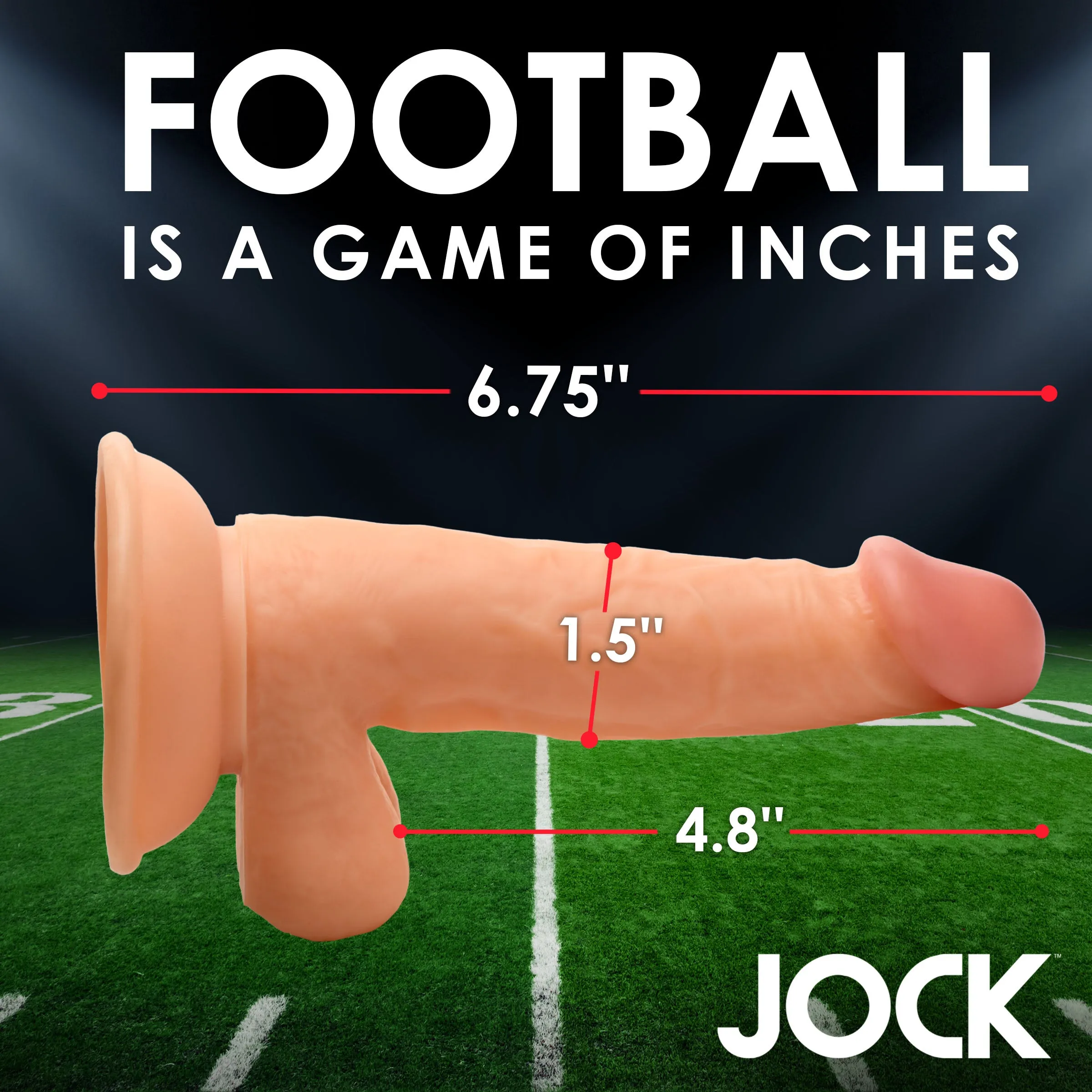 Football Frank 6.75 Inch Dildo