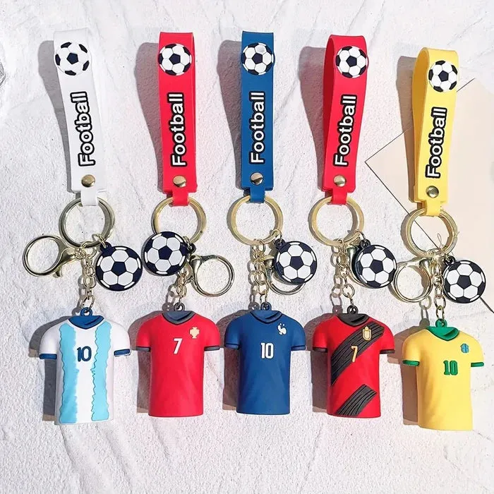 Football Jersey NO 7 Keychain | Ronaldo | Silicone And Lanyard