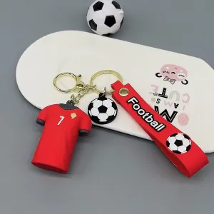 Football Jersey NO 7 Keychain | Ronaldo | Silicone And Lanyard