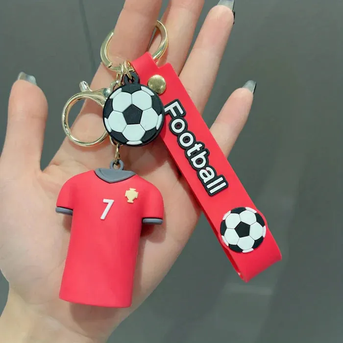 Football Jersey NO 7 Keychain | Ronaldo | Silicone And Lanyard