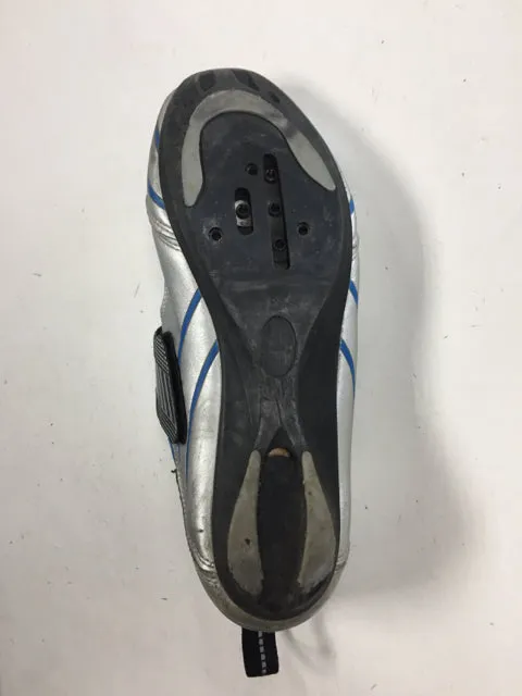 Forte Silver/Blue Sr 7 Used Biking Shoes