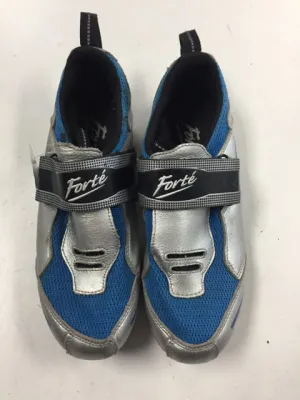 Forte Silver/Blue Sr 7 Used Biking Shoes