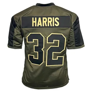 Franco Harris Unsigned Salute to Service Football Jersey