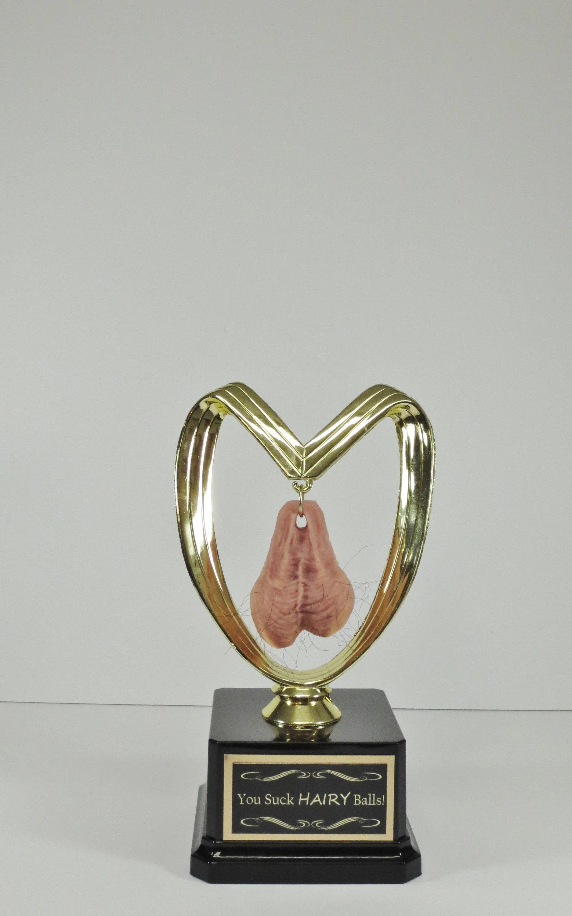 Funny Trophy You Suck HAIRY Balls Fantasy Football Loser Trophy Last Place FFL Sacko Trophy You've Got Balls Adult Humor Gag Gift Testicle