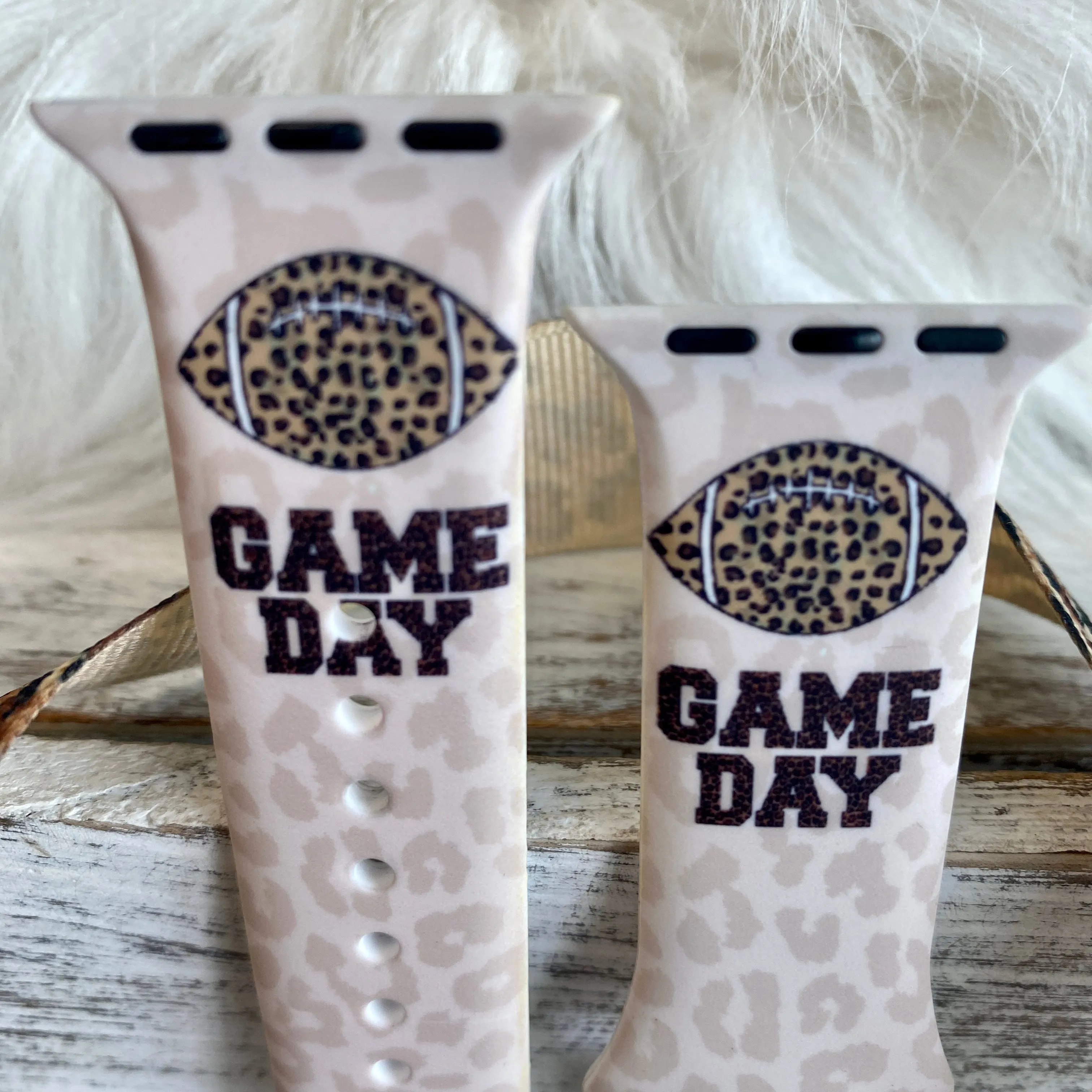 Game Day Print Silicone Band For Apple Watch Multiple Colors Available