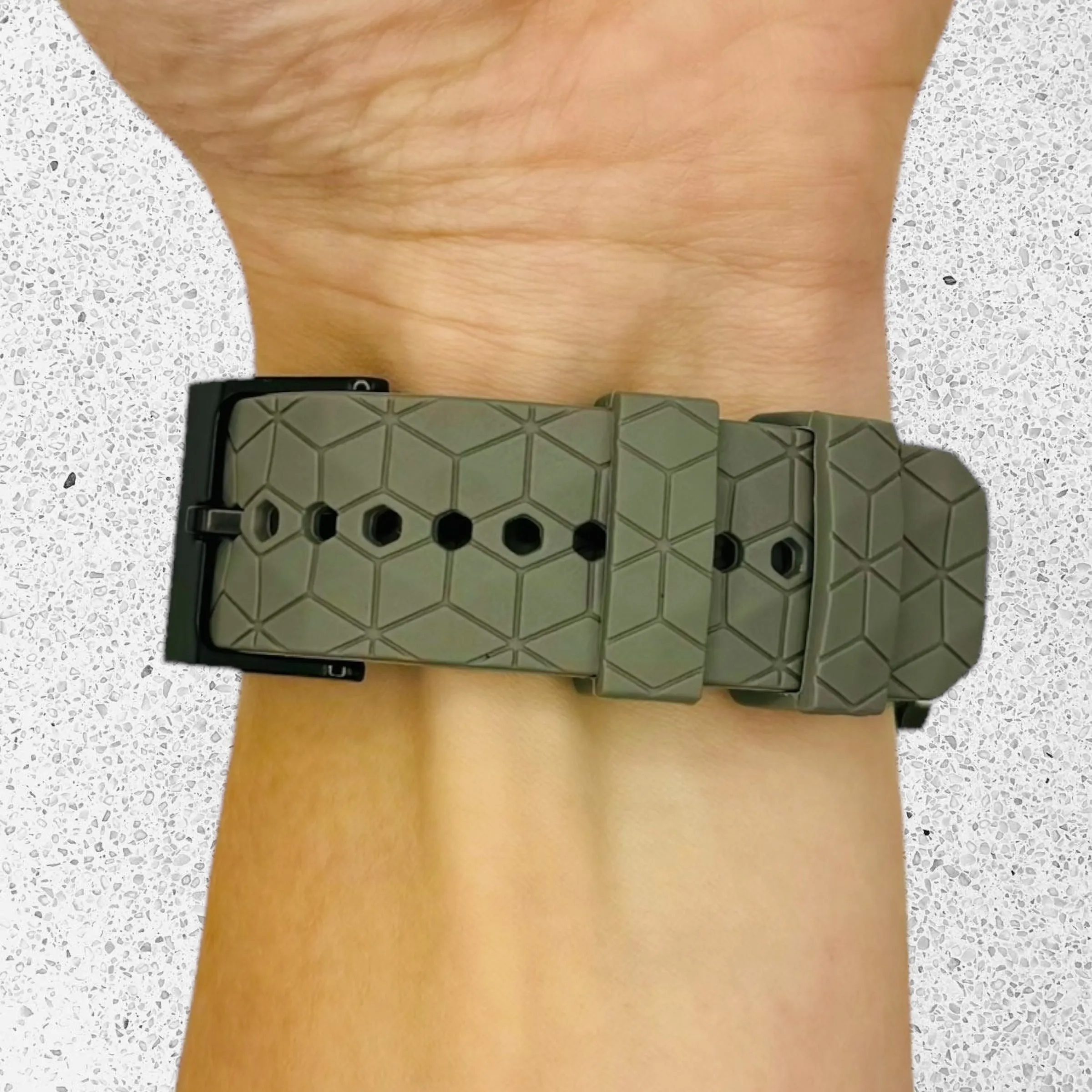 Garmin D2 Delta PX Silicone Football Pattern Watch Straps