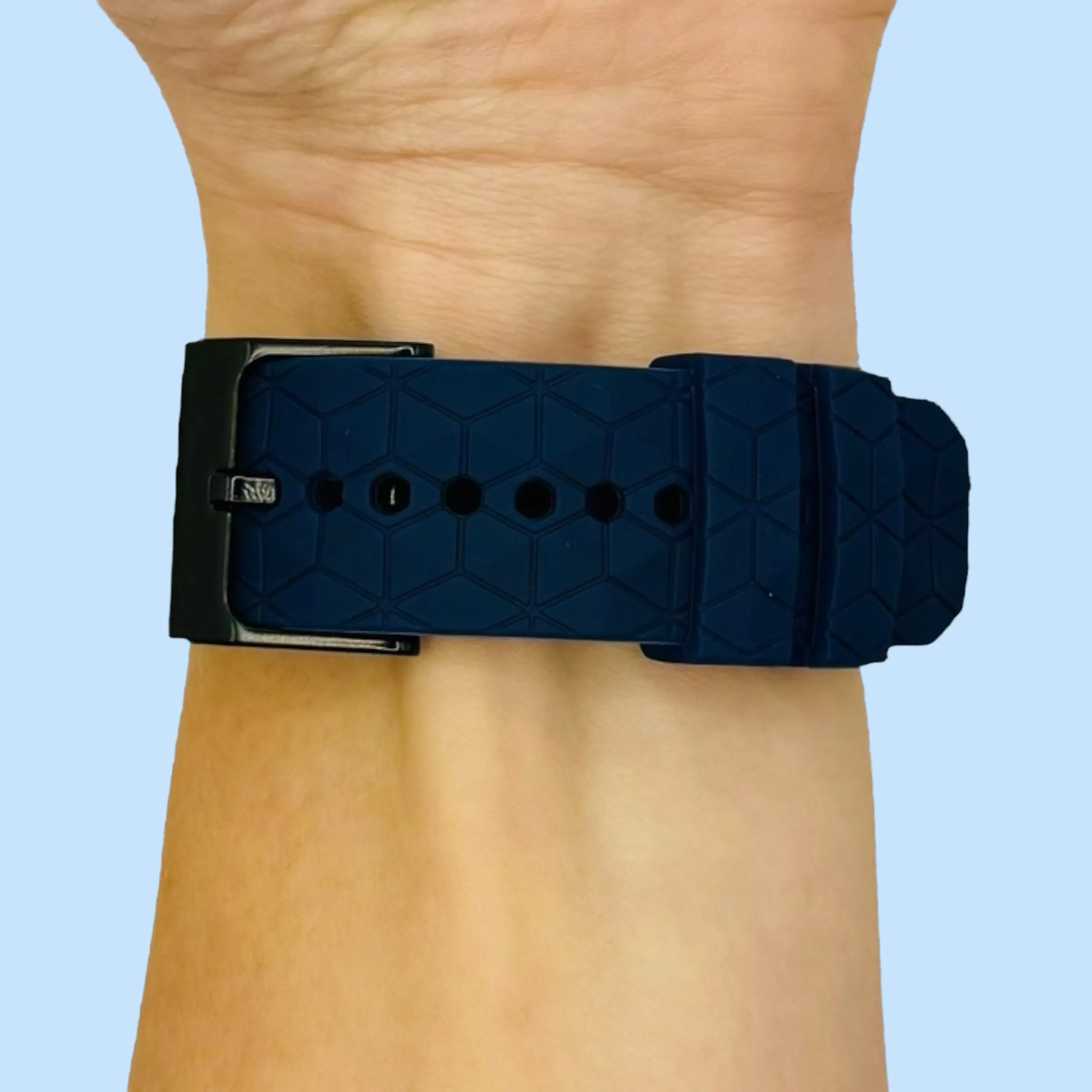 Garmin D2 Delta Silicone Football Pattern Watch Straps