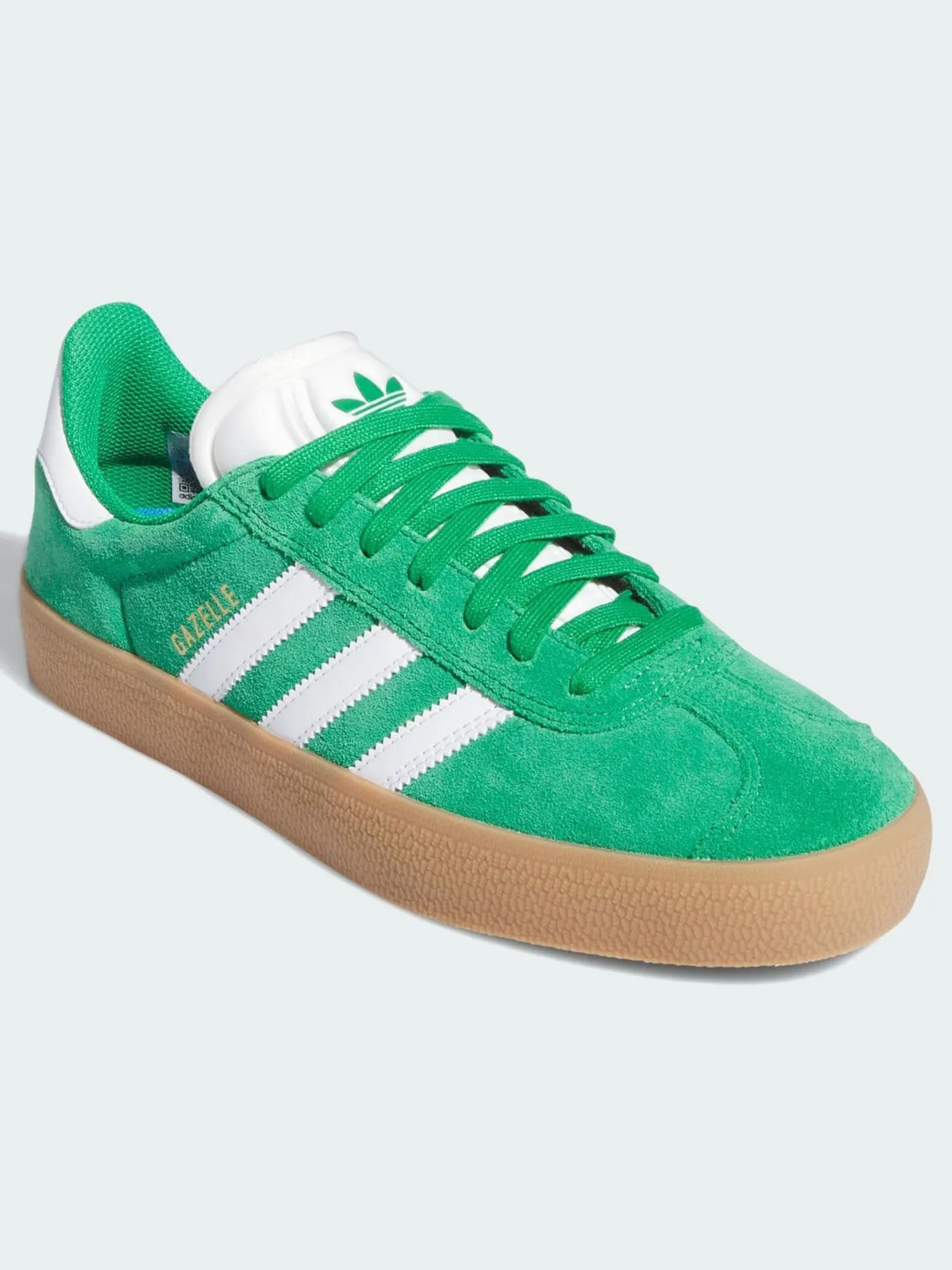 Gazelle ADV Green/White/Gold Met Shoes